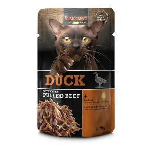 LEONARDO Pulled Beef Ente, Rind 70g | DAS FUTTERHAUS