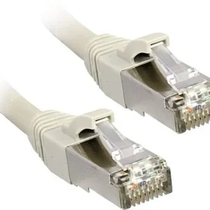 LINDY 47241 RJ45 Netzwerkkabel, Patchkabel CAT 6 F/UTP 0.50 m Grau mit Rastnasenschutz 1 St. - HaustierPro