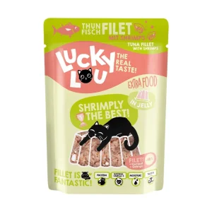 Lucky Lou Cat Extrafood PB Thunfischfilet & Shrimps in Jelly