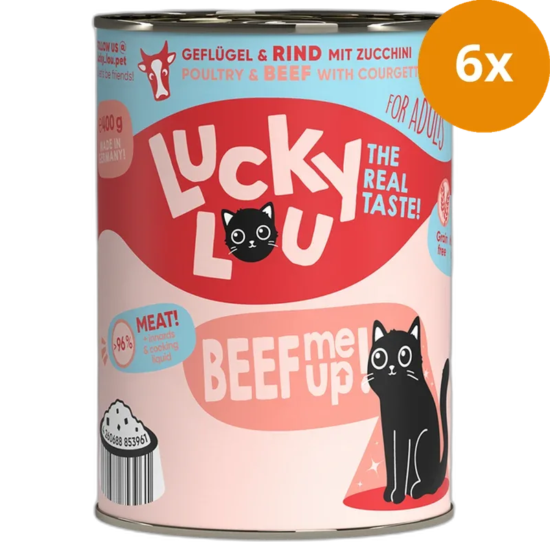 Lucky Lou Dose Lifestage Adult Geflügel + Rind 400 g - Image 2