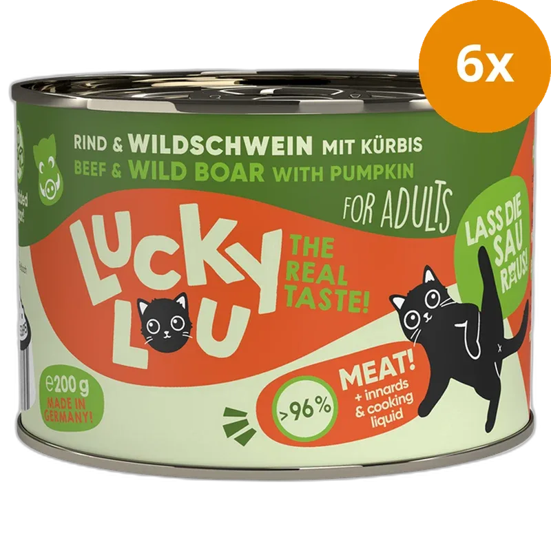 Lucky Lou Dose Lifestage Adult Rind + Wildschwein 200 g - Image 2