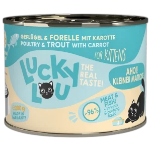 Lucky Lou Dose Lifestage Kitten Geflügel + Forelle 200 g