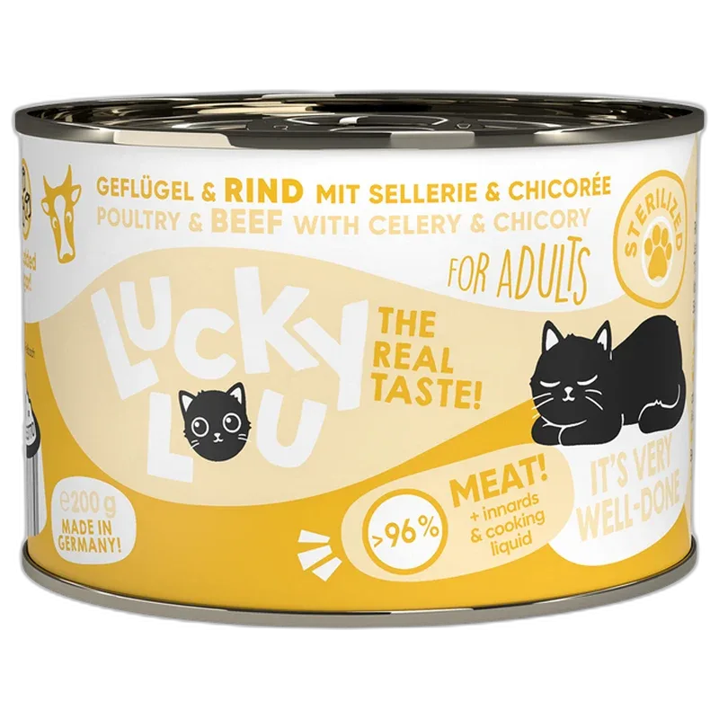 Lucky Lou Dose Lifestage Sterilized Geflügel + Rind 200 g