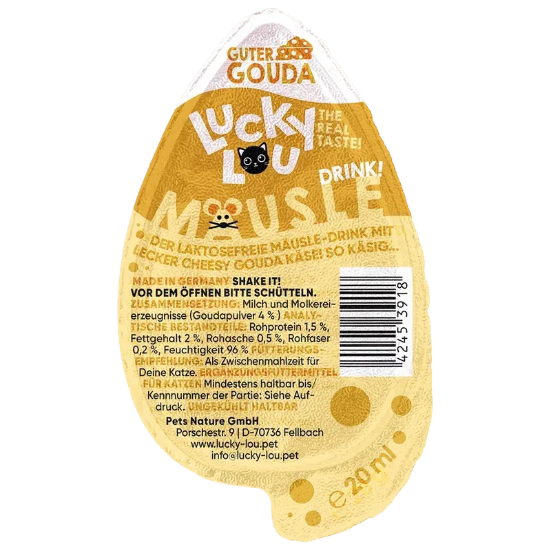 Lucky Lou Drink-Snack Mäusle Gouda
