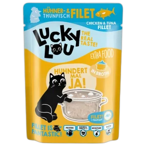 Lucky Lou Extra Food Hühner- & Thunfischfilet in Sud 70 g