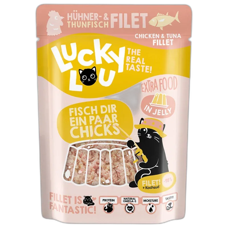 Lucky Lou Extra Food Thunfisch- & Hühnerfilet in Gelee 70 g