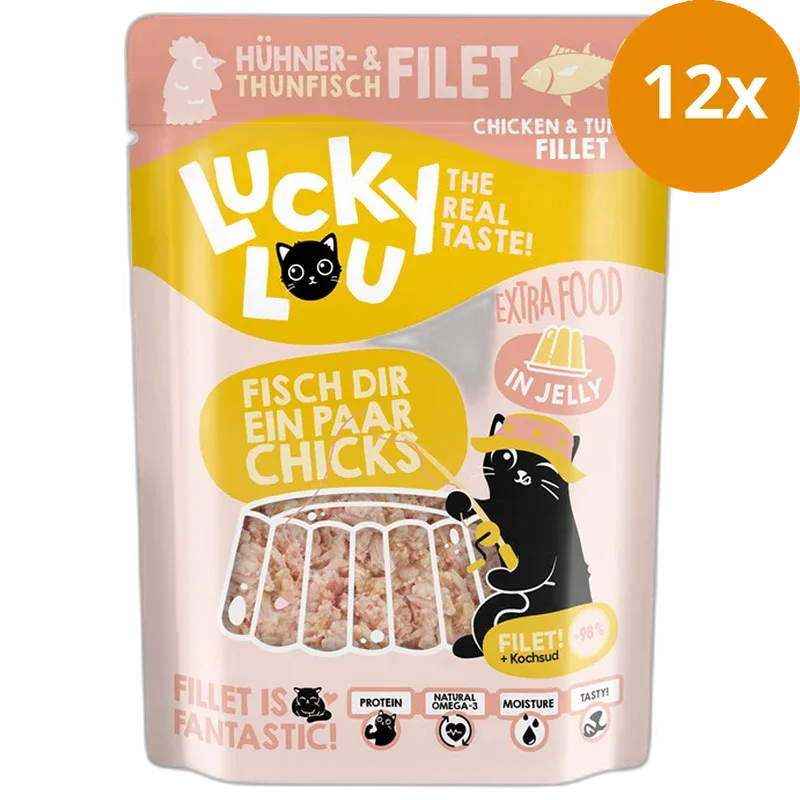 Lucky Lou Extra Food Thunfisch- & Hühnerfilet in Gelee 70 g - Image 2
