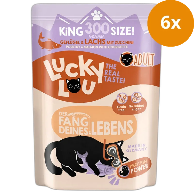 Lucky Lou Lifestage Adult Geflügel & Lachs 300 g - Image 2