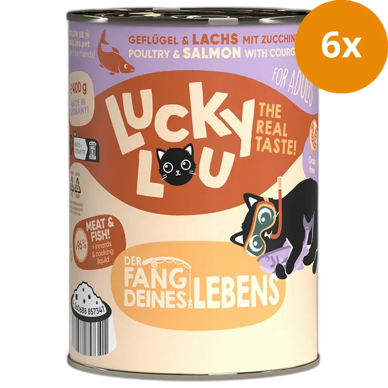 Lucky Lou Lifestage Adult Geflügel & Lachs 400 g - Image 2