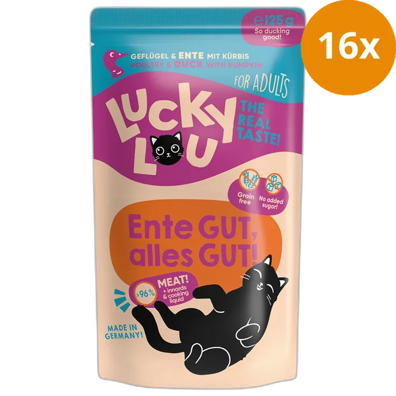 Lucky Lou PB Lifestage Adult Geflügel + Ente 125 g - Image 2