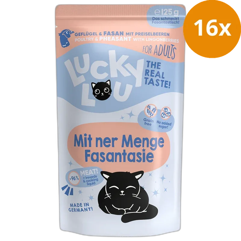 Lucky Lou PB Lifestage Adult Geflügel + Fasan 125 g - Image 2