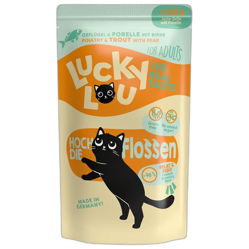 Lucky Lou PB Lifestage Adult Geflügel + Forelle 125 g