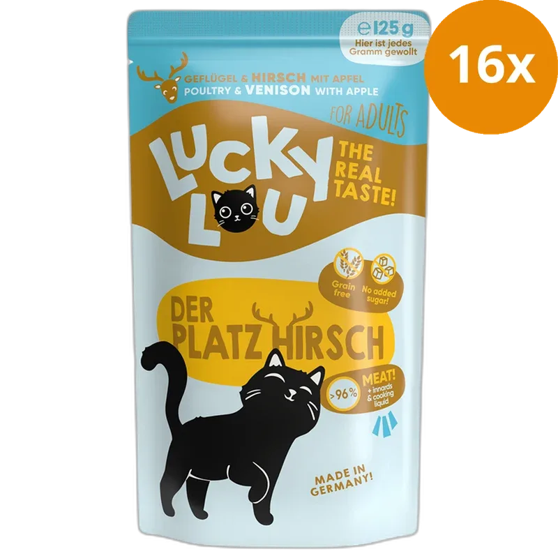 Lucky Lou PB Lifestage Adult Geflügel + Hirsch 125 g - Image 2