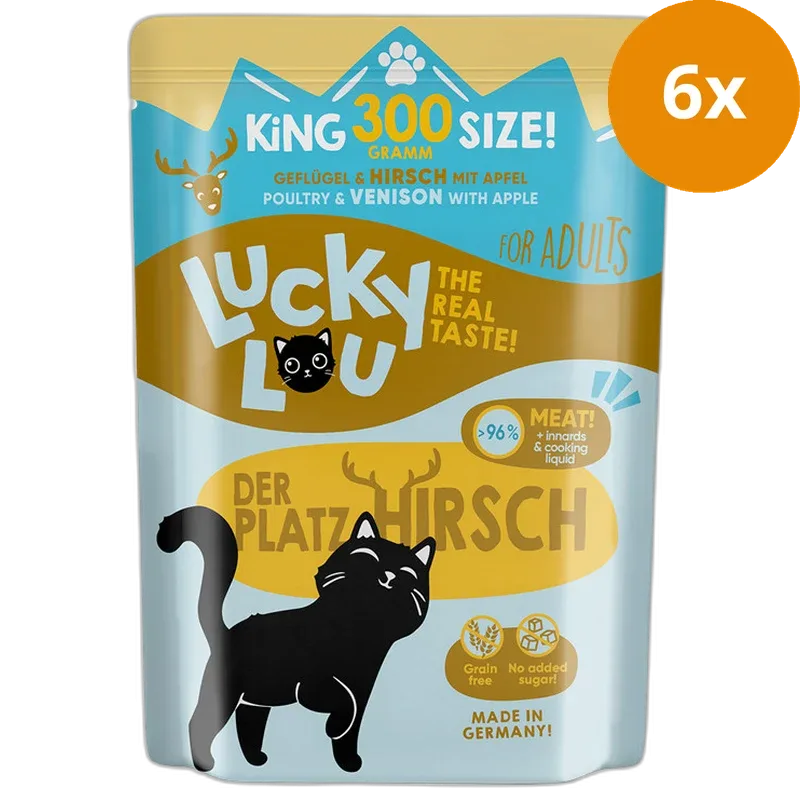 Lucky Lou PB Lifestage Adult Geflügel + Hirsch 300 g - Image 2