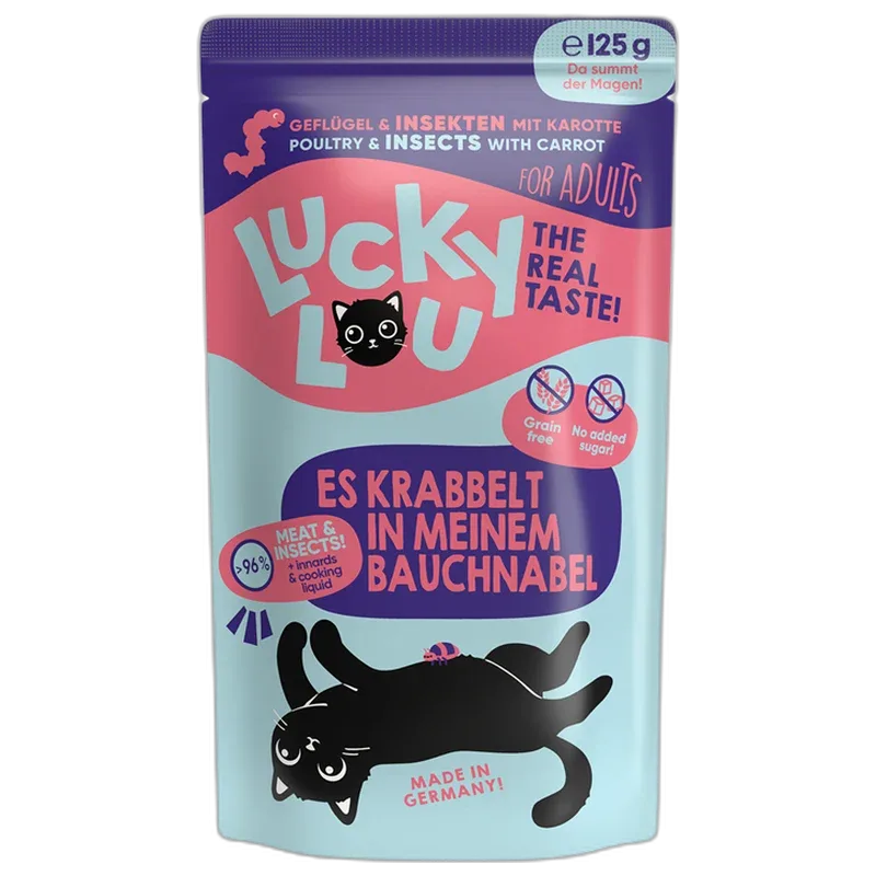Lucky Lou PB Lifestage Adult Geflügel + Insekten 125 g
