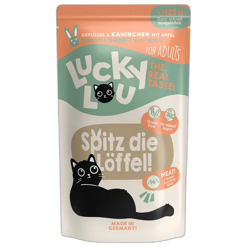 Lucky Lou PB Lifestage Adult Geflügel + Kaninchen 125 g