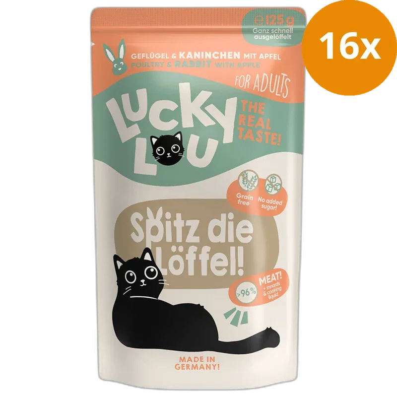 Lucky Lou PB Lifestage Adult Geflügel + Kaninchen 125 g - Image 2