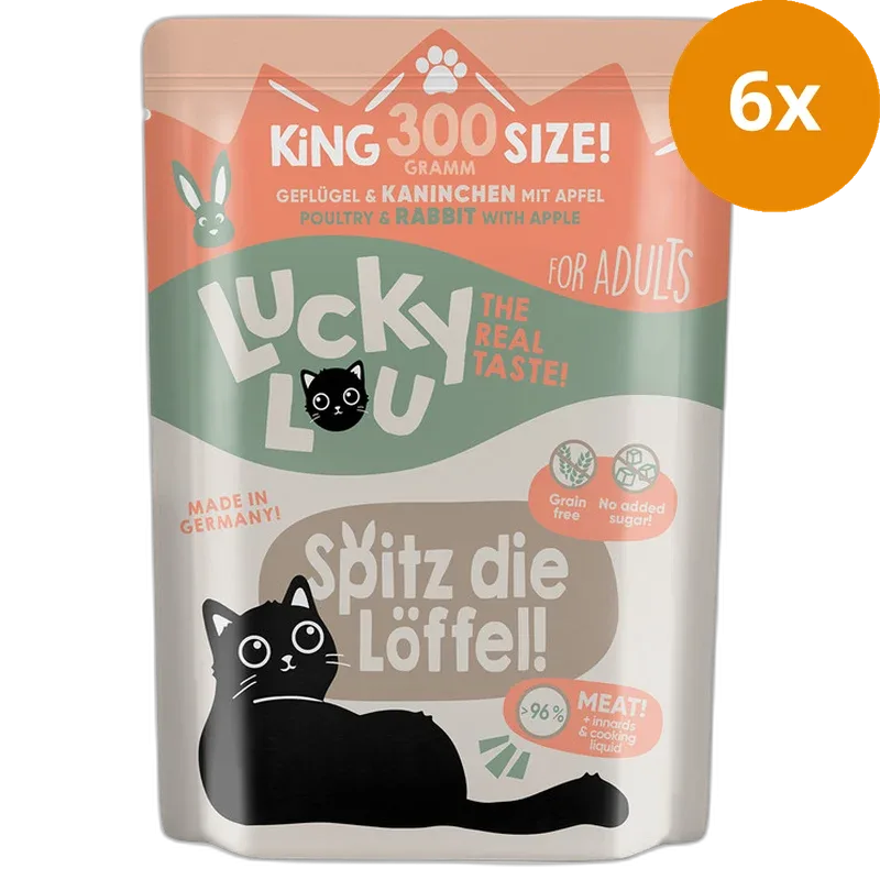 Lucky Lou PB Lifestage Adult Geflügel + Kaninchen 300 g - Image 2