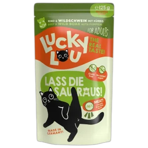 Lucky Lou PB Lifestage Adult Rind + Wildschwein 125 g