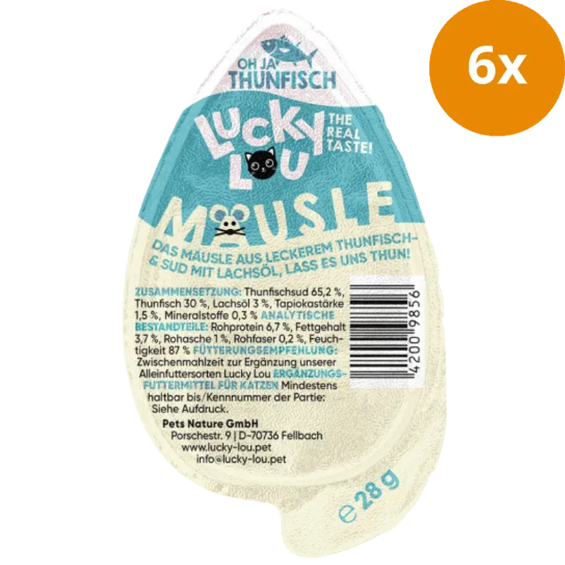 Lucky Lou Snack Mäusle Thunfisch 28 g - Image 2
