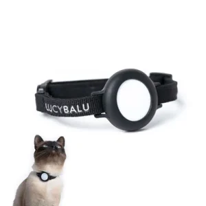LucyBalu AirTag Katzenhalsband DORI Schwarz