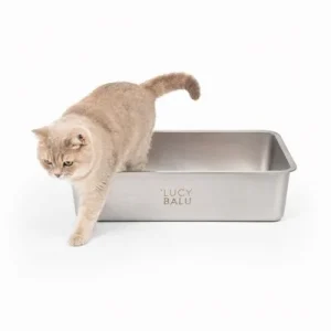 LucyBalu Katzentoilette STEELOO Blank Edelstahl