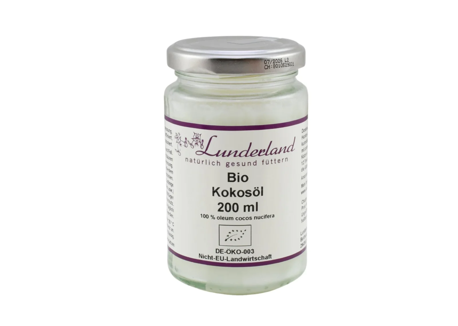 Lunderland Bio-Kokosöl