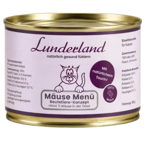 Lunderland Mäuse Menü für Katzen 200 g