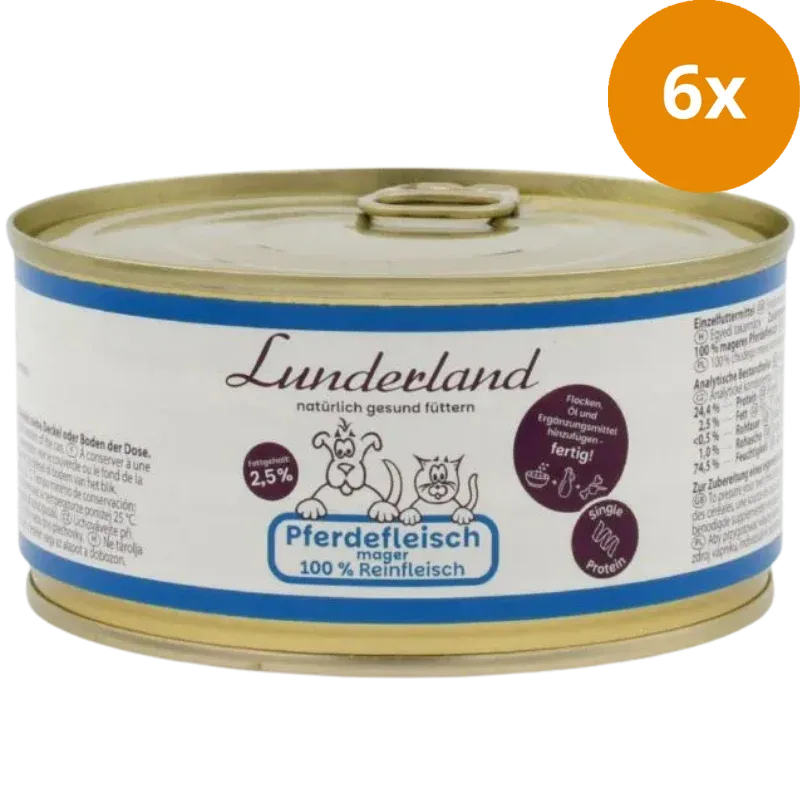 Lunderland Reinfleisch-Dose Pferdefleisch mager 300 g - Image 2