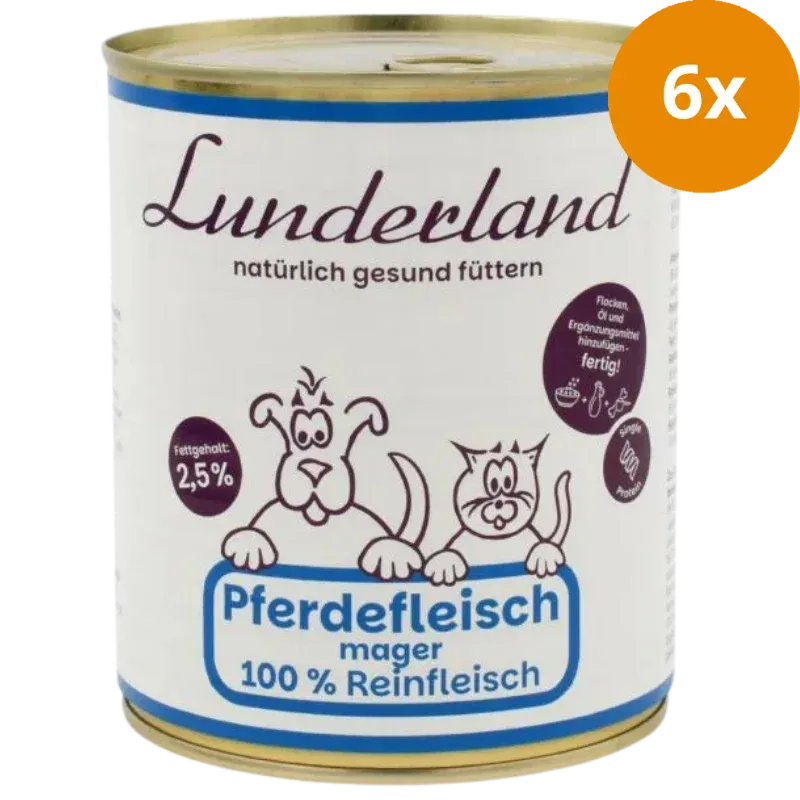 Lunderland Reinfleisch-Dose Pferdefleisch mager 800 g - Image 2