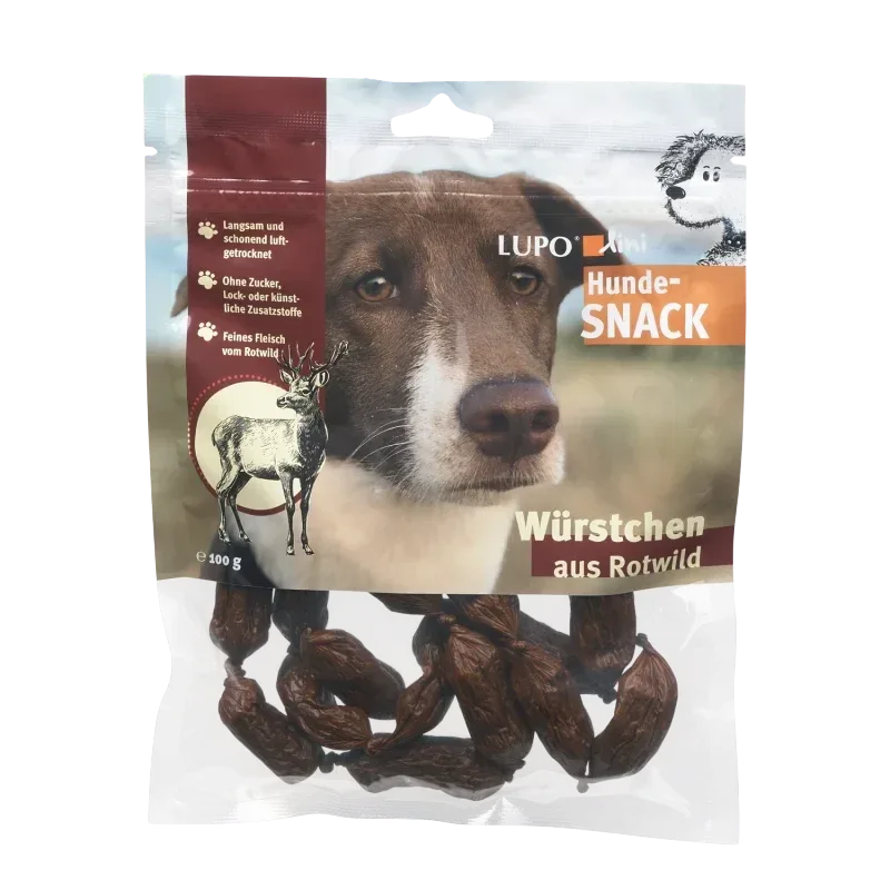 Luposan Lupolini Hundewürstchen Rotwild 100 g