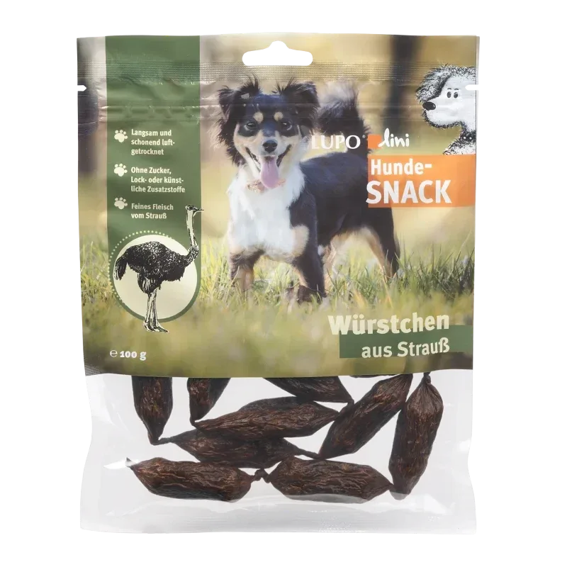 Luposan Lupolini Hundewürstchen Strauß 100 g