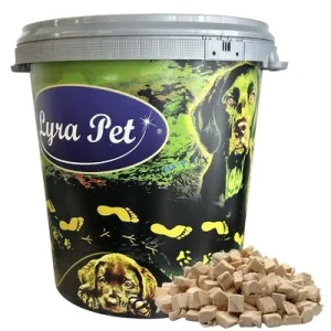 Lyra Hühnerbrustwürfel gefriergetrocknet 1 kg in Tonne