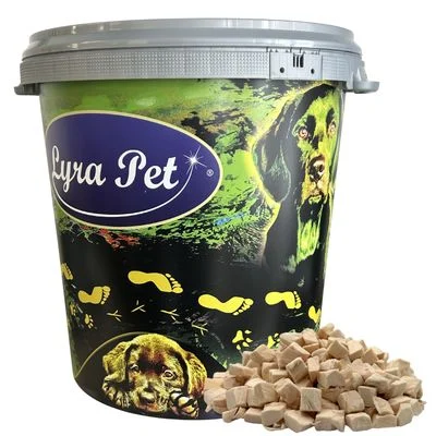 Lyra Hühnerbrustwürfel gefriergetrocknet 1 kg in Tonne