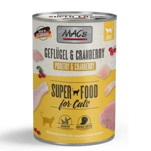 MAC´s Cat 6 x 400 g Geflügel & Cranberry