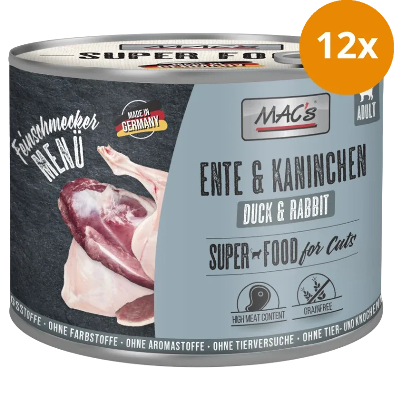 MAC's Cat Feinschmecker Ente & Kaninchen 200 g - Image 2