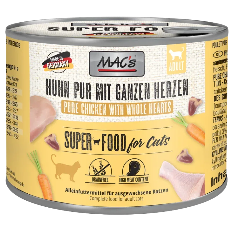 MAC's Cat Huhn mit ganzen Geflügelherzen 200 g