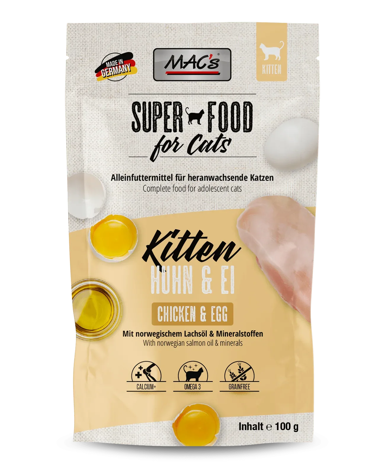 MAC's CAT Kitten Huhn & Ei