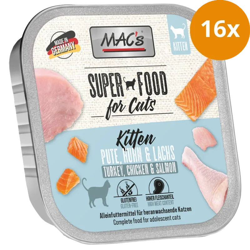 MACs Cat Kitten Pute, Huhn & Lachs 100 g - Image 2