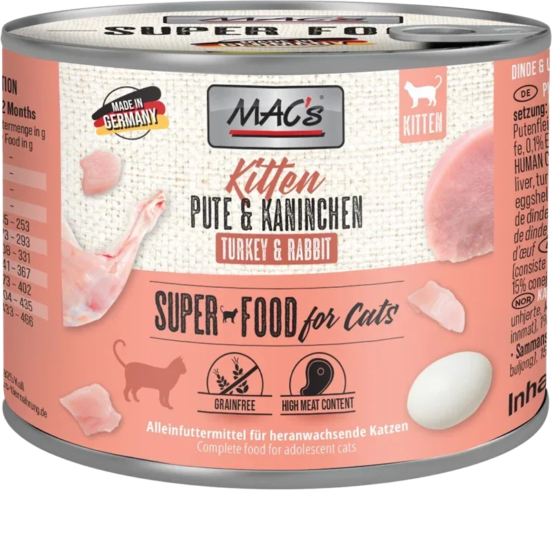 MAC's Cat Kitten Pute & Kaninchen 200 g