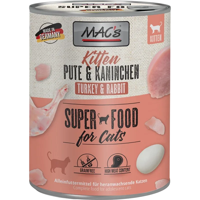 MAC's Cat Kitten Pute & Kaninchen 800 g
