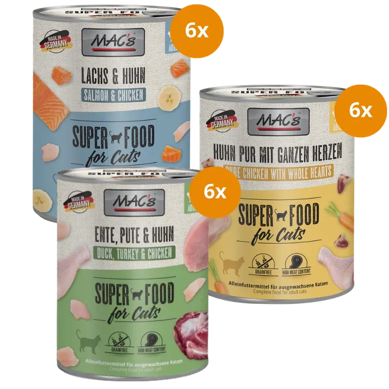 MAC’s Cat Kombipaket 800 g – Geflügel & Lachs
