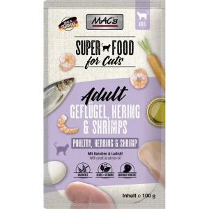 MAC's Cat Pouch Geflügel, Hering & Shrimps 100 g
