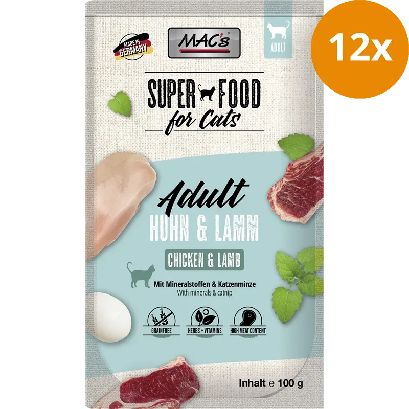 MAC's Cat Pouch Huhn & Lamm 100 g - Image 2