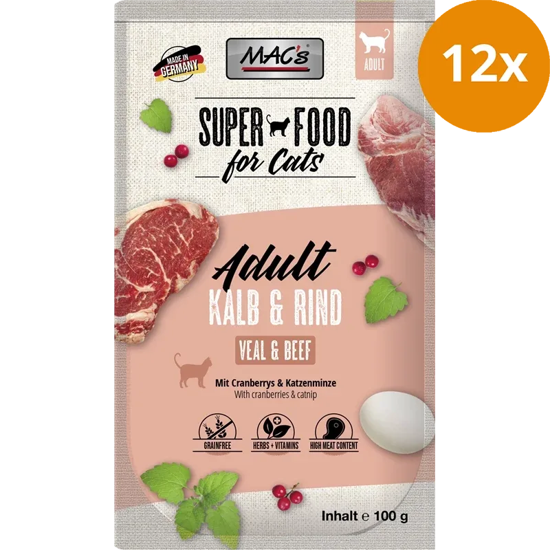 MAC's Cat Pouch Kalb & Rind 100 g - Image 2