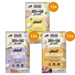 MAC’s Cat Pouch Probierpaket 100 g – Fisch & Geflügel Mix
