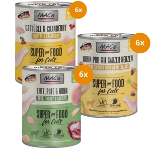 MAC’s Cat Probierpaket 800 g – Geflügel & Cranberry Mix
