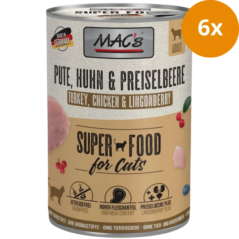 MAC's Cat Pute, Huhn & Preiselbeere 400 g - Image 2