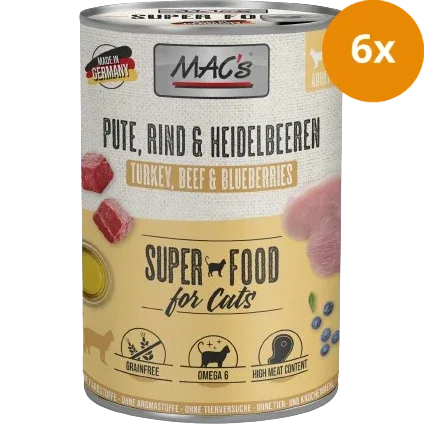 MAC's Cat Pute, Rind & Heidelbeeren 400 g - Image 2