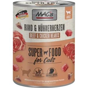 MAC's Cat Rind & Hühnerherzen 800 g